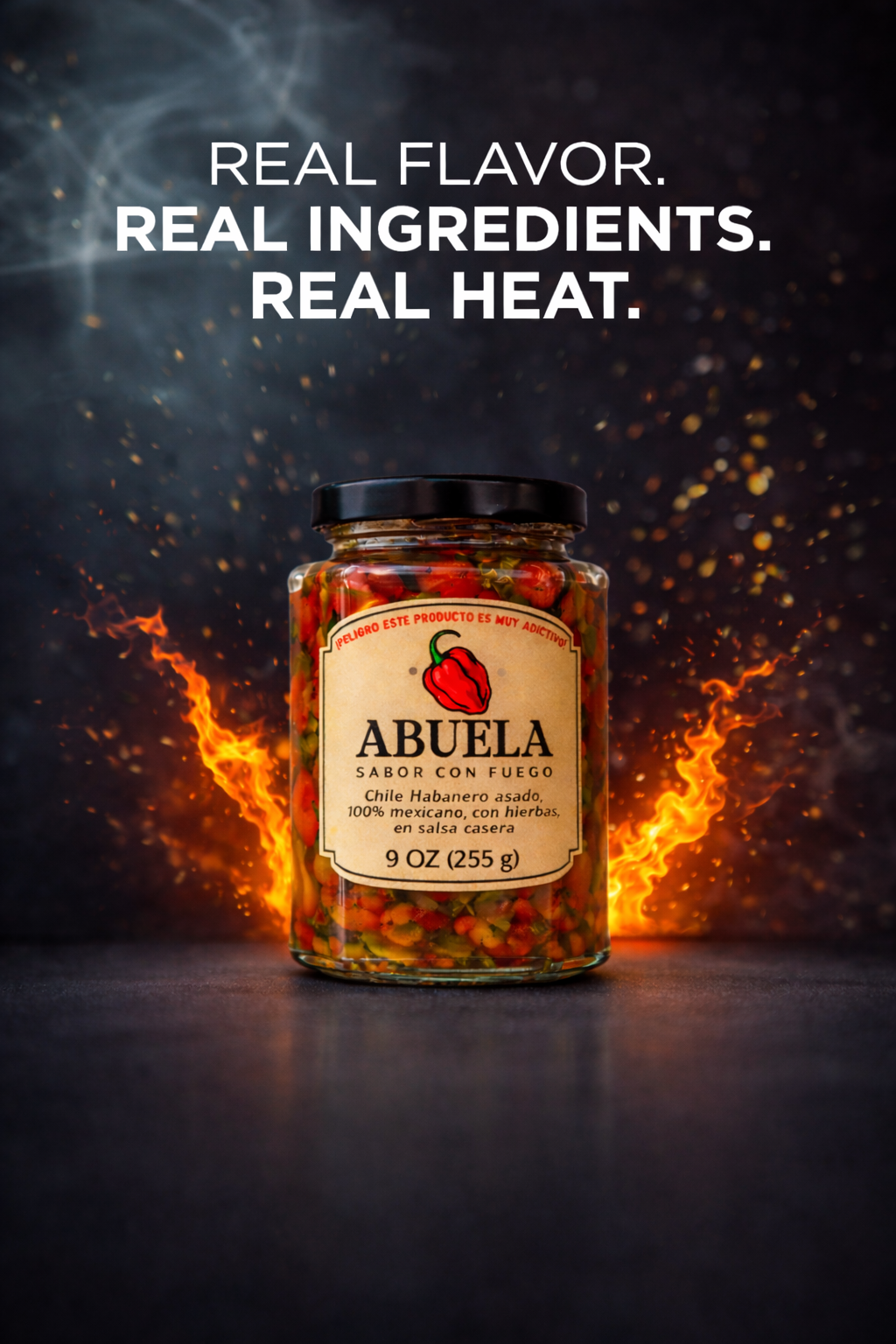 Habaneros asados enteros
